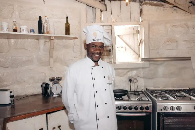 The Malu chef in the kitchen